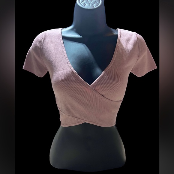 BABATON DUSTY PINK CROSS TOP - Picture 1 of 1